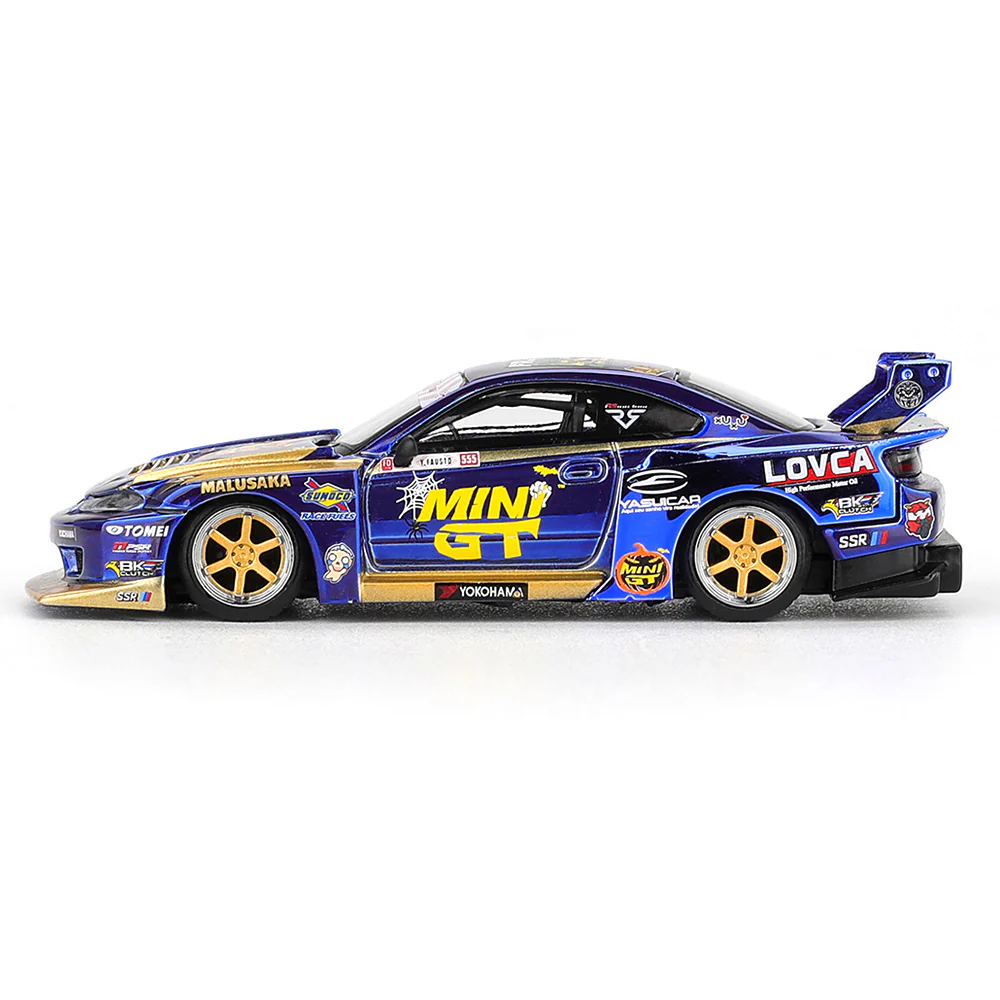 Mini GT MGT01185-R 1/64 Nissan LB-Super Silhouette S15 SILVIA No.555 Team MINI GT Liberty Walk 2025 Formula Drift Halloween Special - Image 3