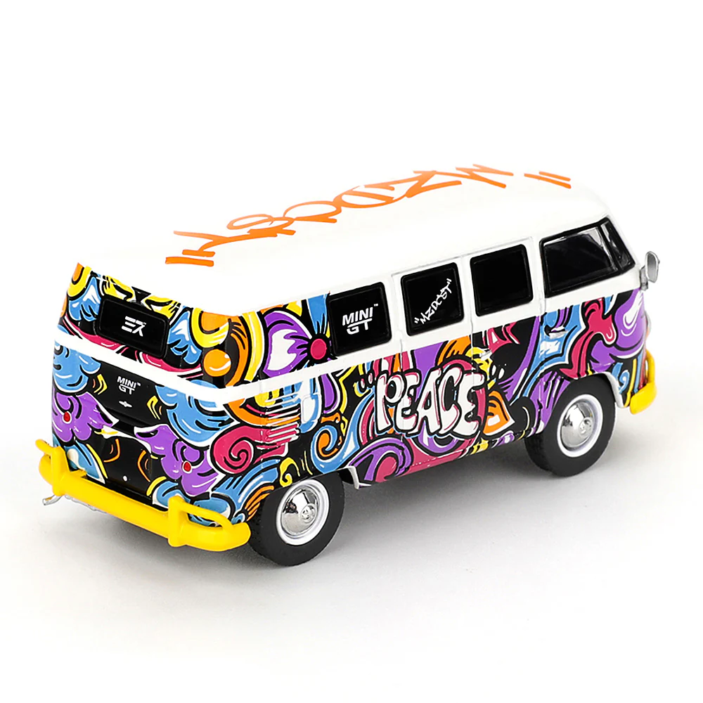 Mini GT MGT01191-R 1/64 Volkswagen T1 Microbus Mizu Design - Image 2