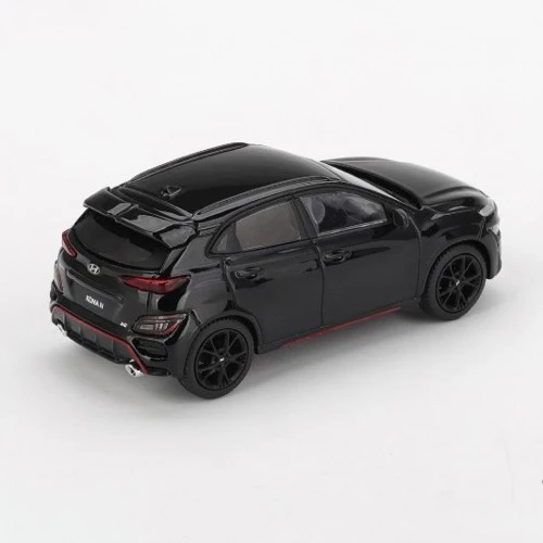 Mini GT MGT01208-L 1/64 Hyundai KONA N Phantom Black - Image 2
