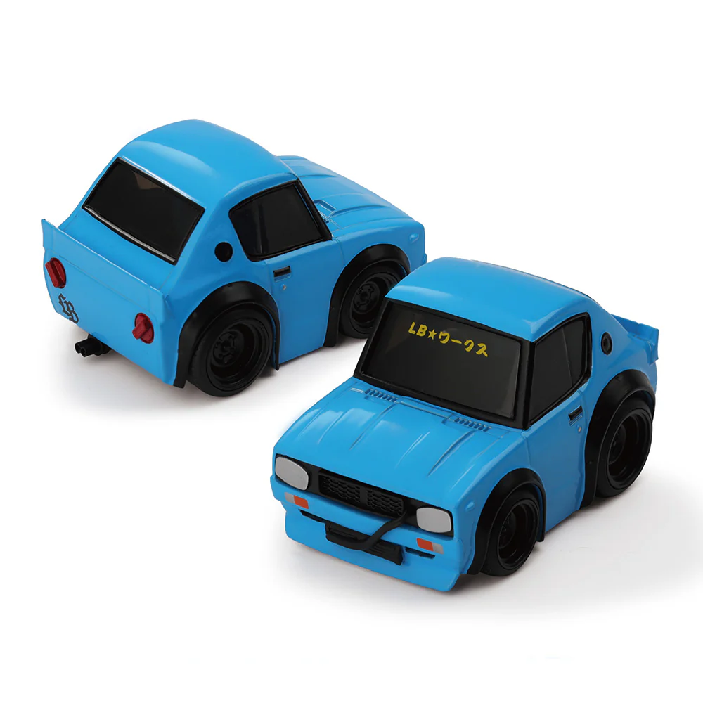 Mini GT QZ00101-BL QubeCarz Nissan Skyline Kenmeri Liberty Walk Baby Blue - Image 2