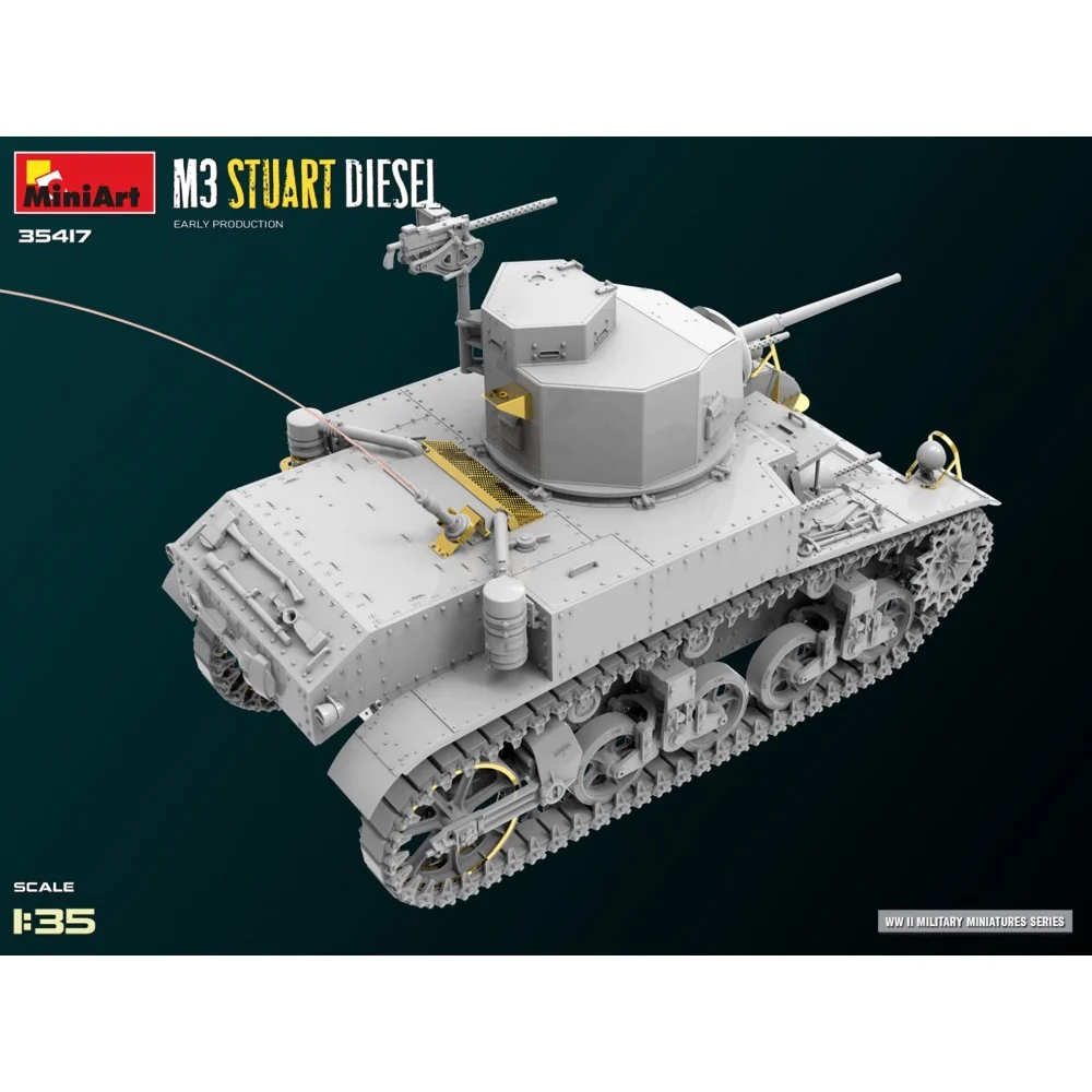 MiniArt 1/35 M3 Stuart Diesel Early Production - Image 10