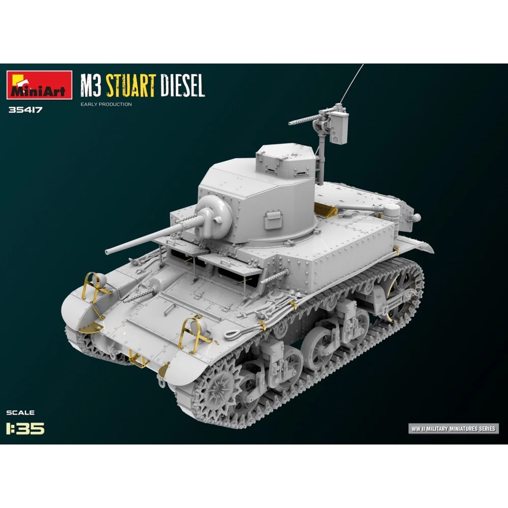 MiniArt 1/35 M3 Stuart Diesel Early Production - Image 11