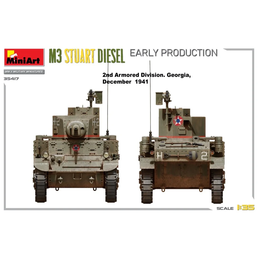 MiniArt 1/35 M3 Stuart Diesel Early Production - Image 4