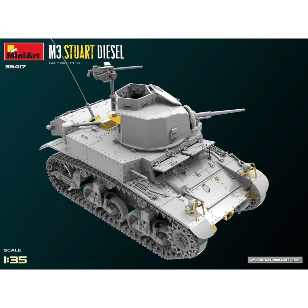 MiniArt 1/35 M3 Stuart Diesel Early Production - Image 8