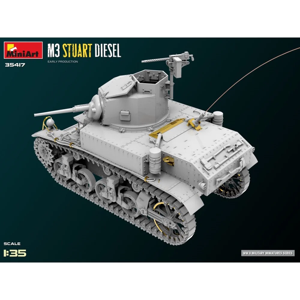 MiniArt 1/35 M3 Stuart Diesel Early Production - Image 9