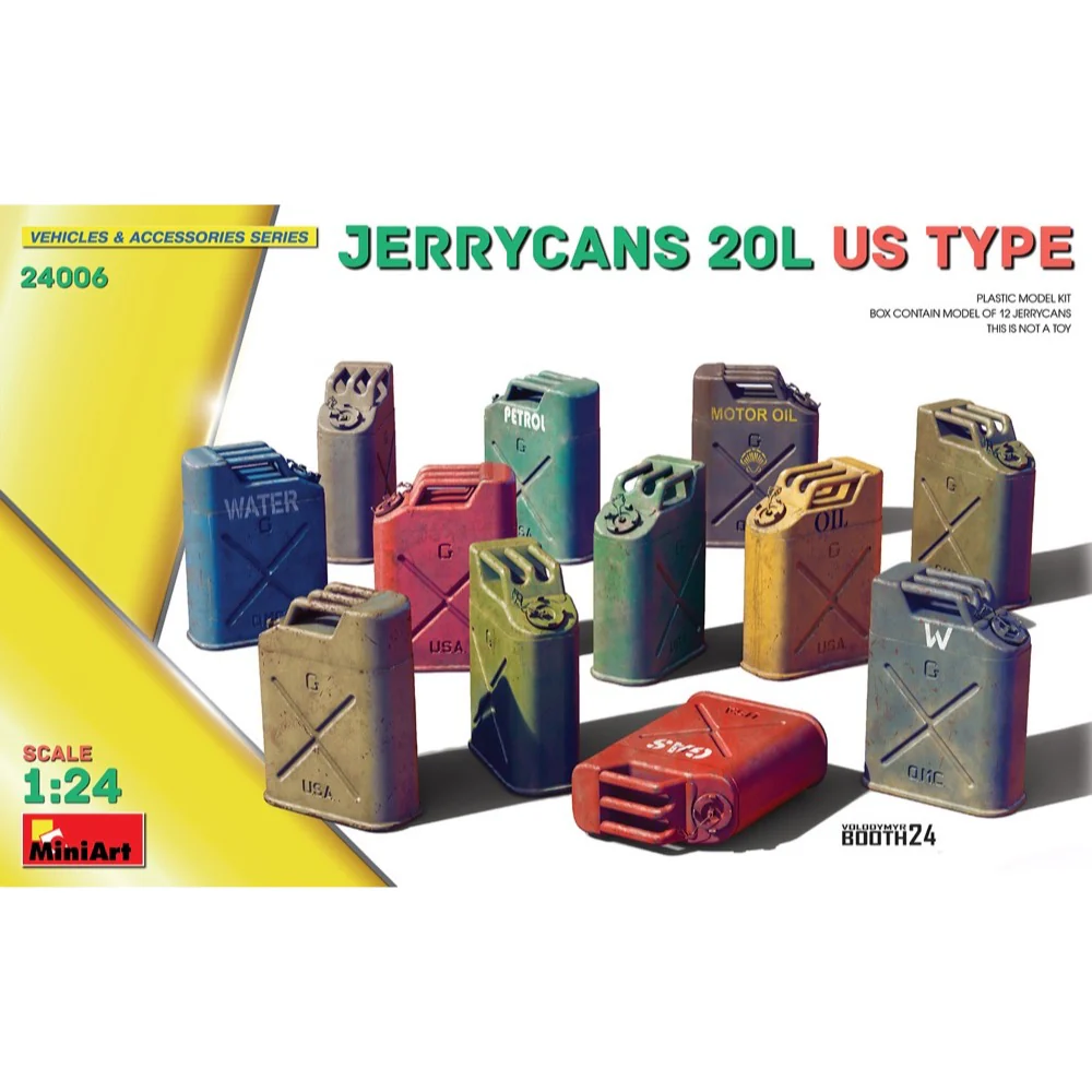 MiniArt 24006 1/24 Jerrycans 20L US Type