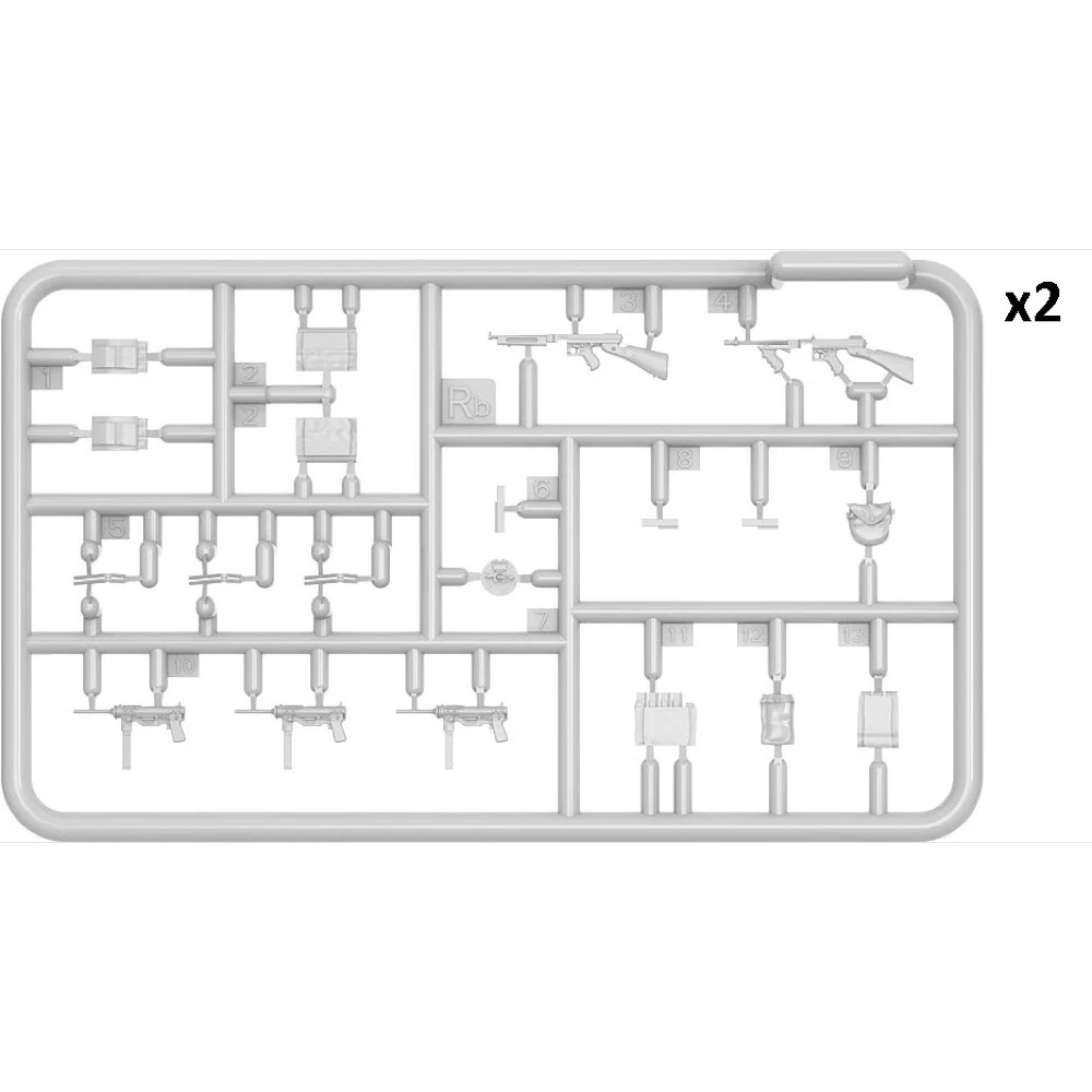 MiniArt 35407 1/35 U.S. Infantry Tank Riders. Set 1 - Image 2