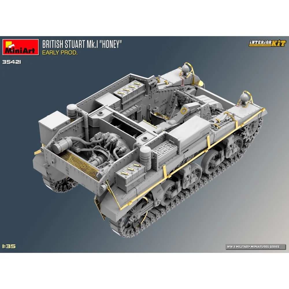 MiniArt 35421 1/35 British Stuart Mk.I "Honey" Early Prod. Interior Kit - Image 9