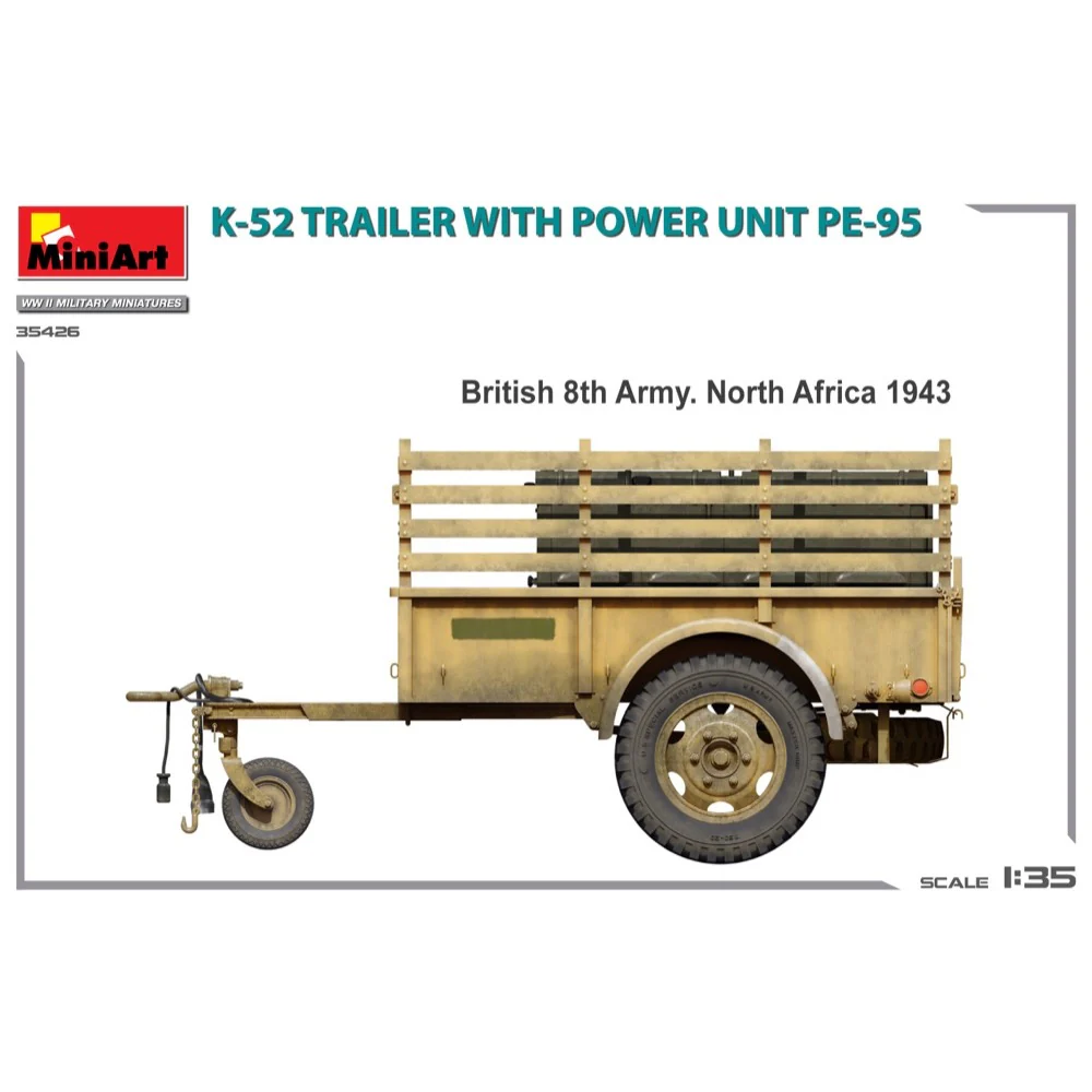 MiniArt 35426 1/35 K-52 Trailer with Power Unit PE-95 - Image 3