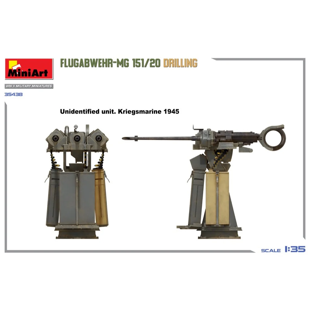 MiniArt 35438 1/35 Flugabwehr-MG 151/20 Drilling - Image 10