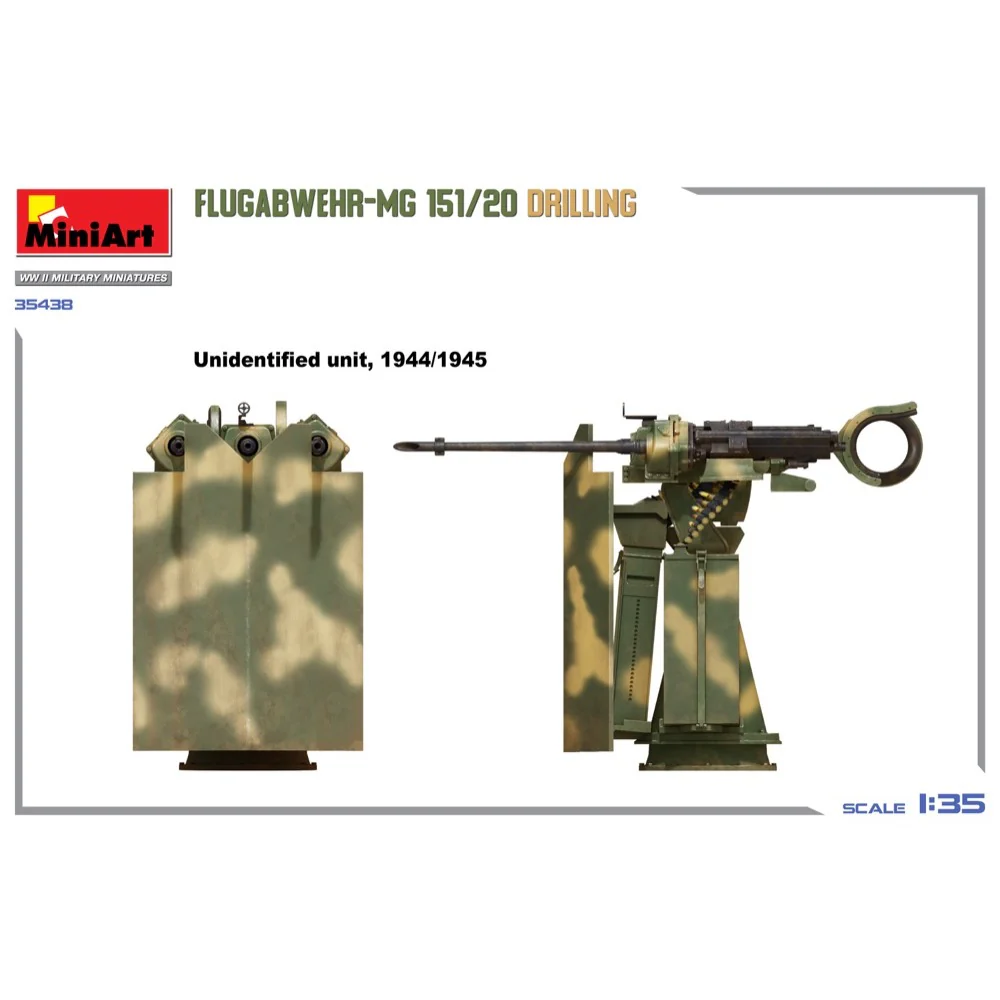 MiniArt 35438 1/35 Flugabwehr-MG 151/20 Drilling - Image 8