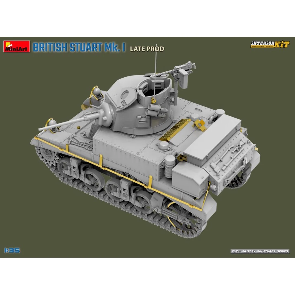 Miniart 35441 1/35 British Stuart Mk. I Late Prod. Interior Kit - Image 6