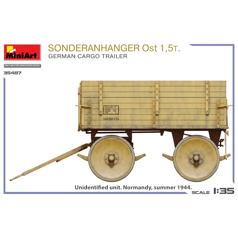 Miniart 35487 Sonderanhanger OST 1,5T. German Cargo Trailer - Image 11