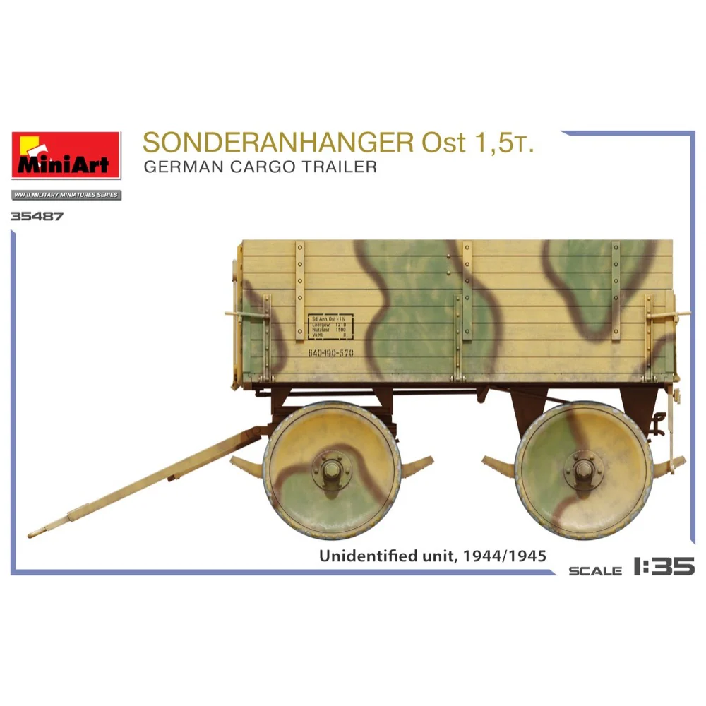 Miniart 35487 Sonderanhanger OST 1,5T. German Cargo Trailer - Image 13