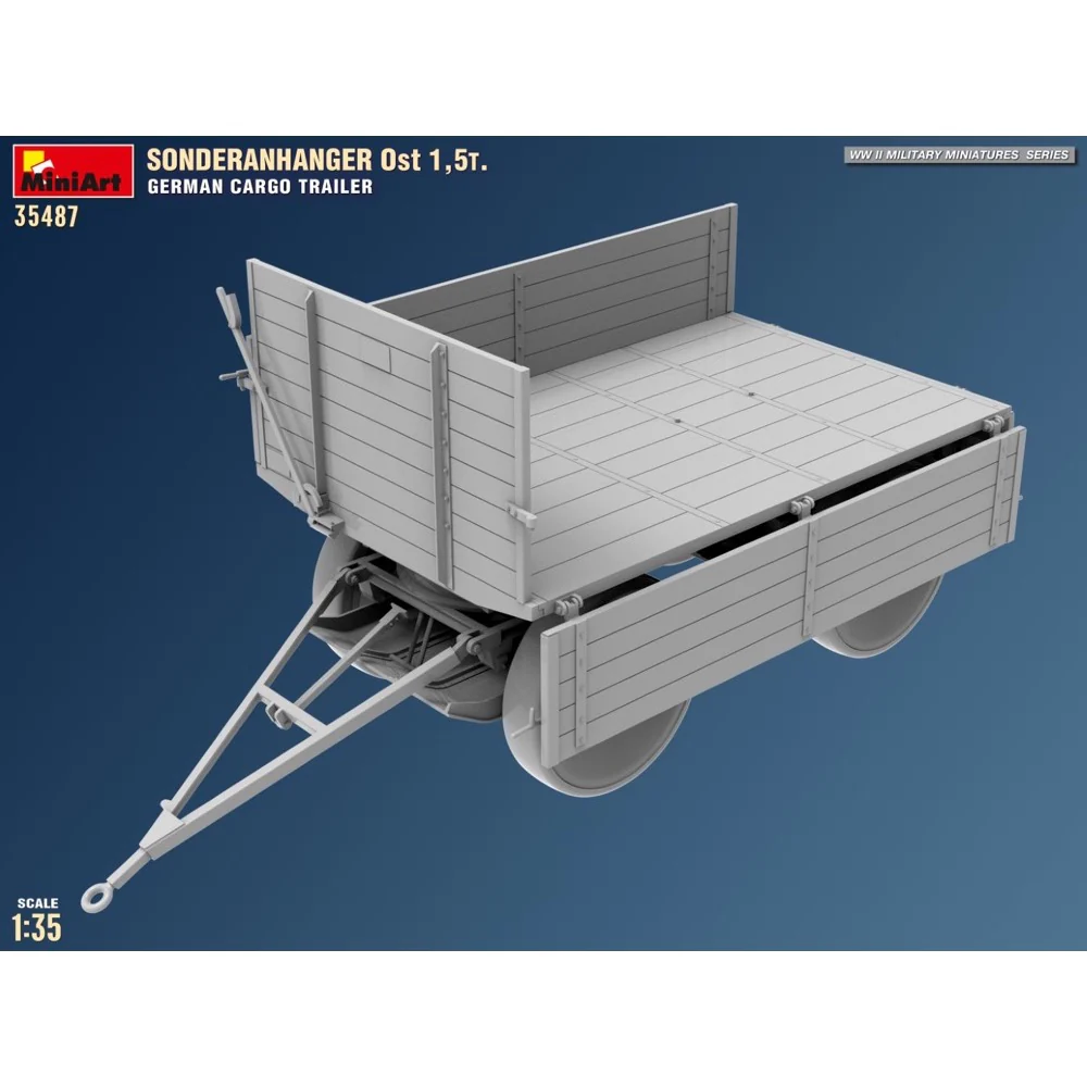 Miniart 35487 Sonderanhanger OST 1,5T. German Cargo Trailer - Image 8