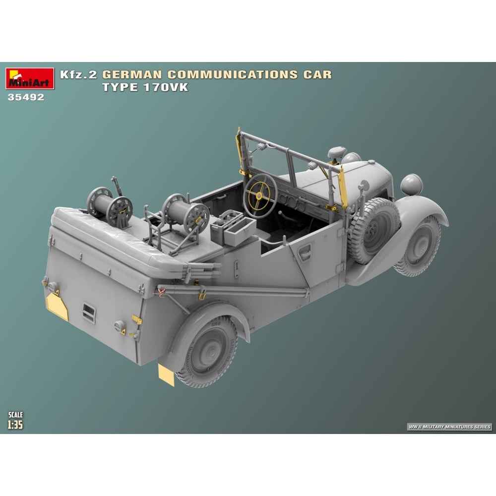 Miniart 35492 1/35 Kfz.2 German Communications Car Type 170VK - Image 5