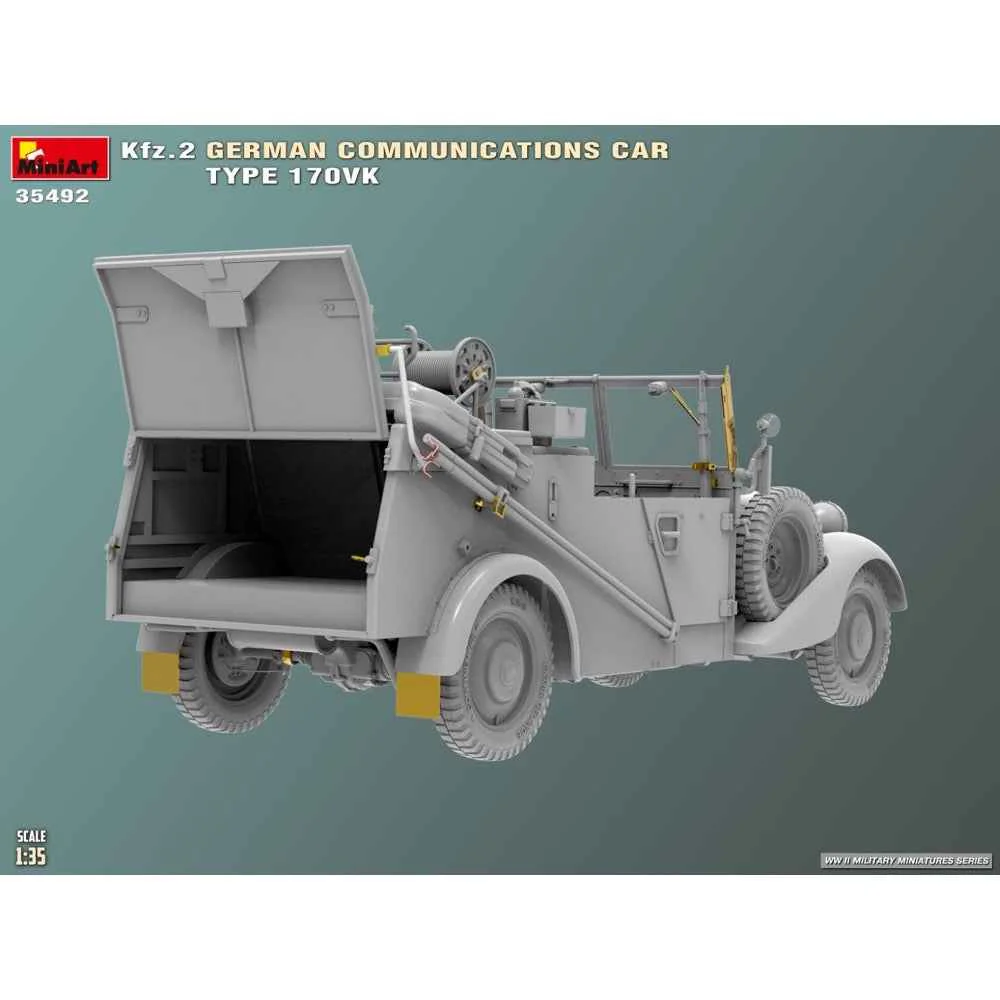 Miniart 35492 1/35 Kfz.2 German Communications Car Type 170VK - Image 6