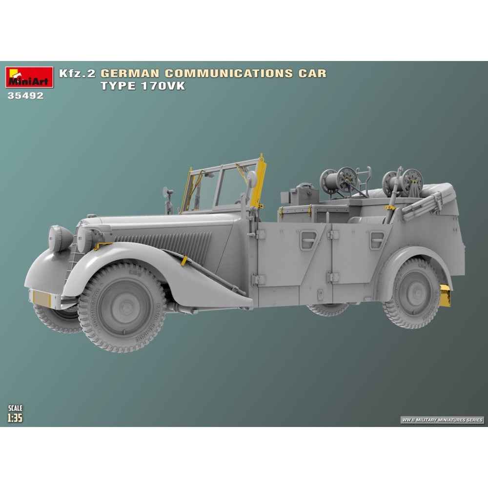 Miniart 35492 1/35 Kfz.2 German Communications Car Type 170VK - Image 7
