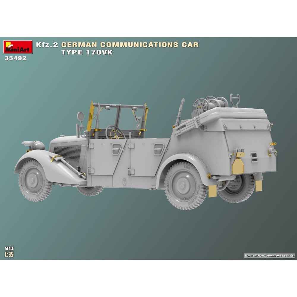 Miniart 35492 1/35 Kfz.2 German Communications Car Type 170VK - Image 8