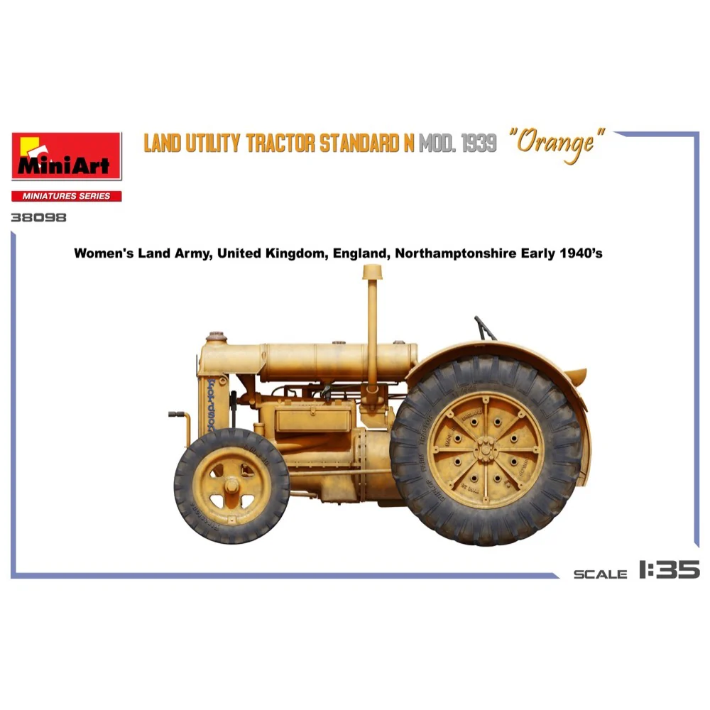 MiniArt 38098 Land Utility Tractor Standard N Orange Mod. 1939 - Image 2
