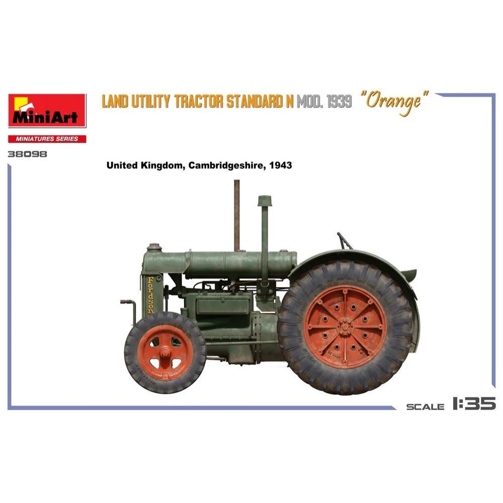 MiniArt 38098 Land Utility Tractor Standard N Orange Mod. 1939 - Image 6