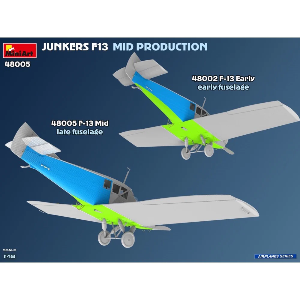 MiniArt 48005 1/48 Junkers F13. Mid Prod. German, Polish, Swiss Service - Image 4