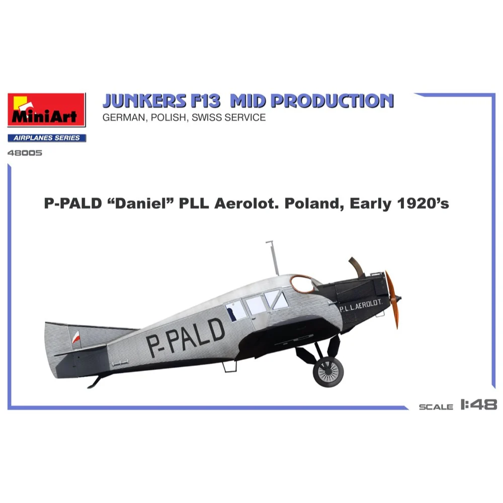 MiniArt 48005 1/48 Junkers F13. Mid Prod. German, Polish, Swiss Service - Image 8