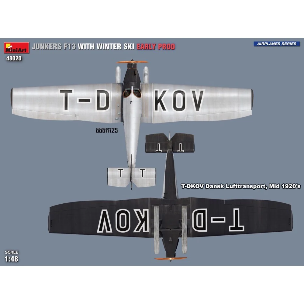 Miniart 48020 Junkers F13 With Winter Ski Early Prod - Image 3