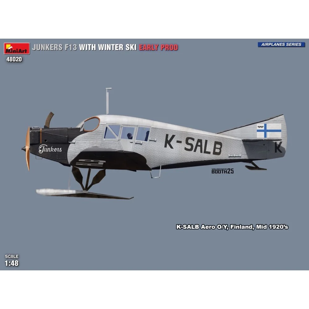Miniart 48020 Junkers F13 With Winter Ski Early Prod - Image 4