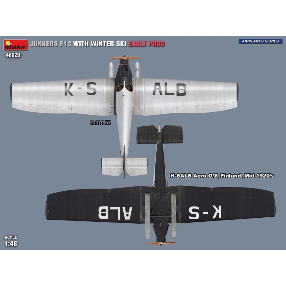 Miniart 48020 Junkers F13 With Winter Ski Early Prod - Image 5