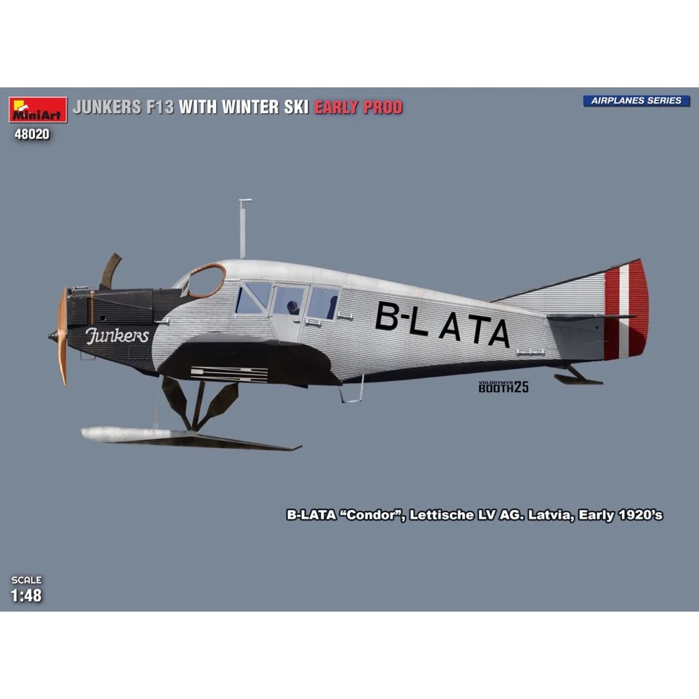Miniart 48020 Junkers F13 With Winter Ski Early Prod - Image 6