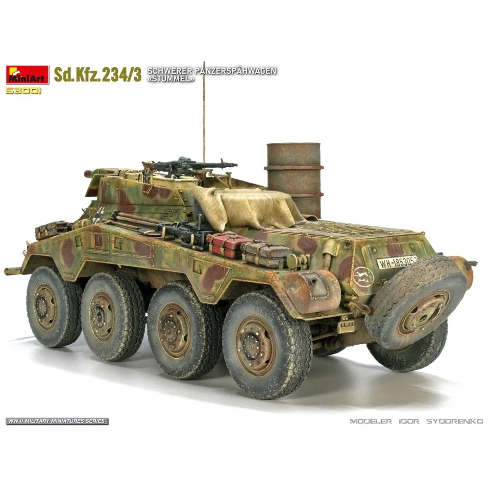 MiniArt 53001 1/35 Sd.Kfz.234/3 Schwerer Panzerspahwagen Stummel - Image 10