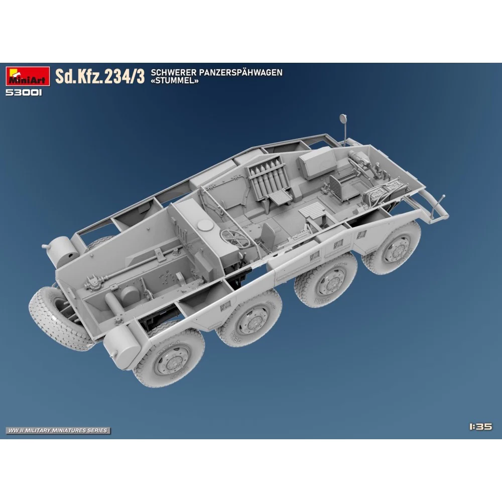 MiniArt 53001 1/35 Sd.Kfz.234/3 Schwerer Panzerspahwagen Stummel - Image 20