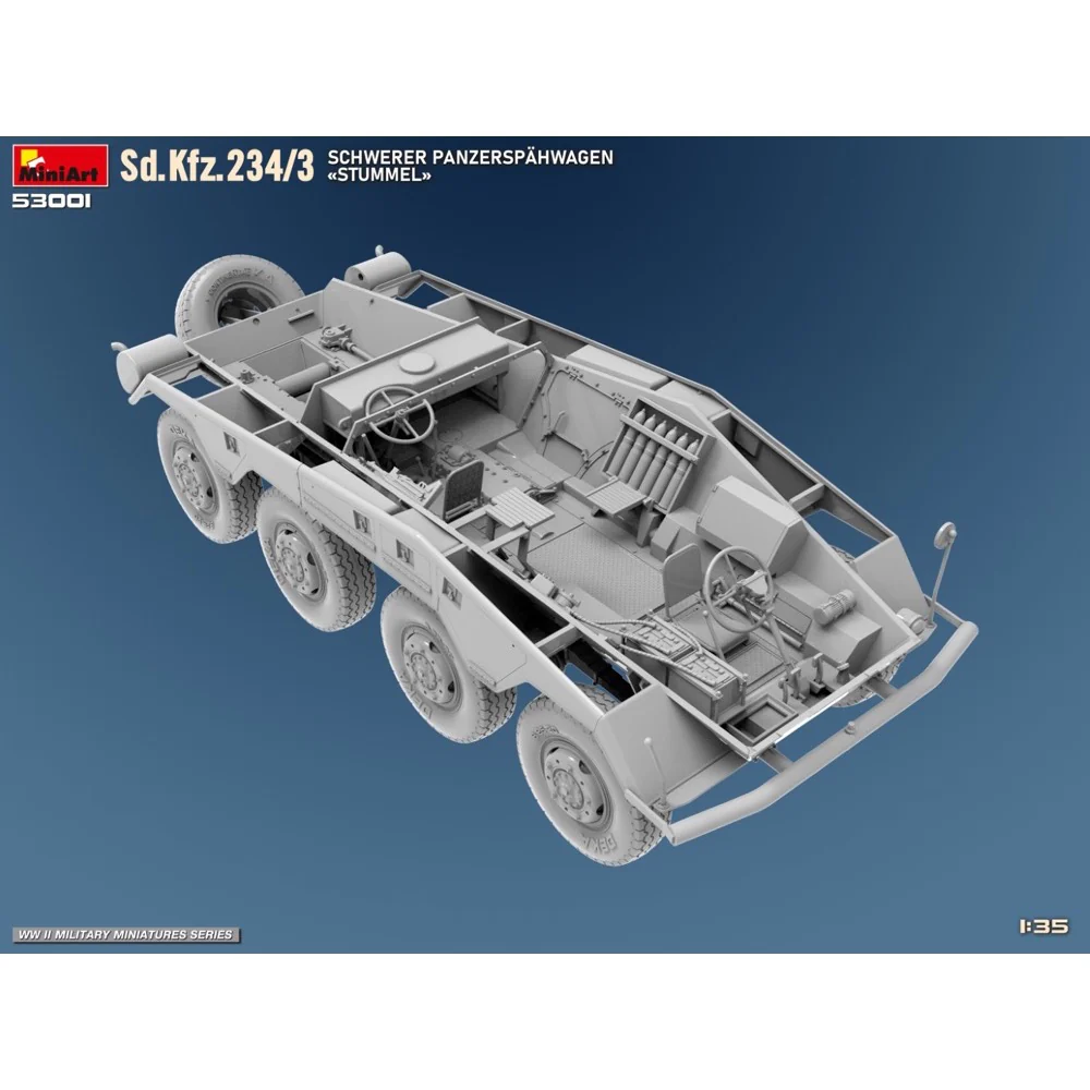 MiniArt 53001 1/35 Sd.Kfz.234/3 Schwerer Panzerspahwagen Stummel - Image 21