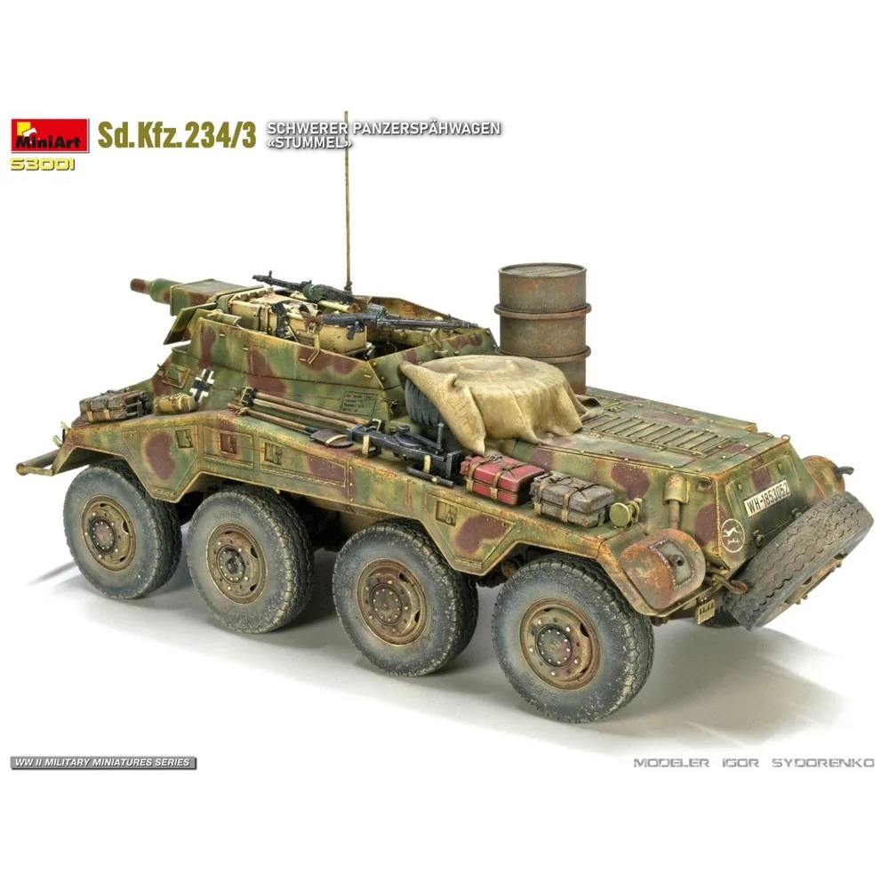 MiniArt 53001 1/35 Sd.Kfz.234/3 Schwerer Panzerspahwagen Stummel - Image 5