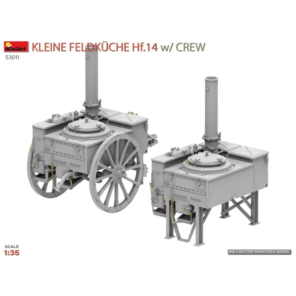 Miniart 53011 1/35 Kleine Feldküche Hf.14 with Crew - Image 8