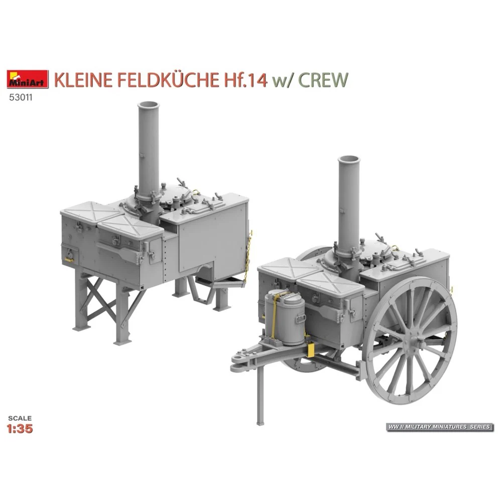 Miniart 53011 1/35 Kleine Feldküche Hf.14 with Crew - Image 9