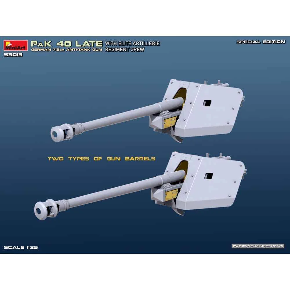 Miniart 53013 German 7.5cm PaK 40 Late with Elite Artillerie Regiment Crew - Image 9