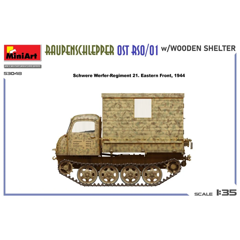Miniart 53048 Raupenschlepper Ost RSO/01 w/Wooden Shelter - Image 6