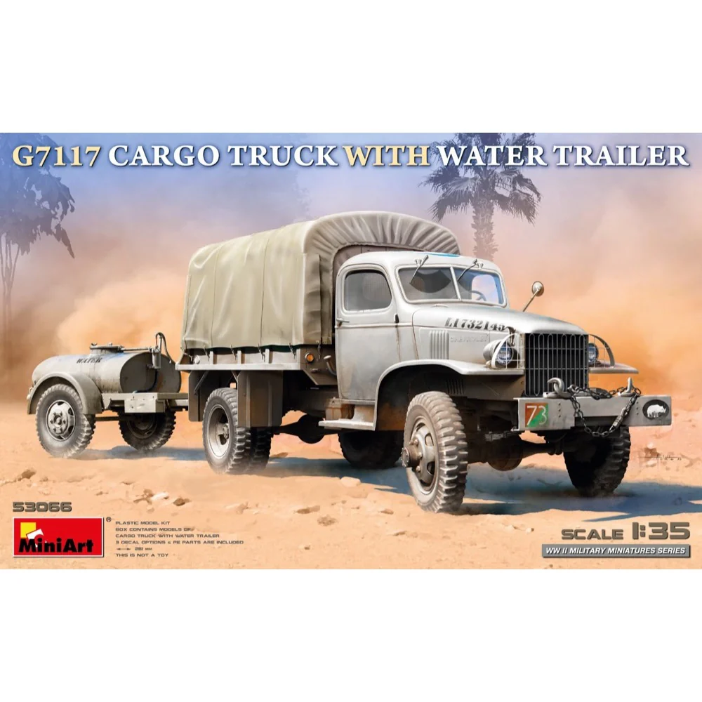Miniart 53066 1/35 G7117 Cargo Truck With Water Trailer