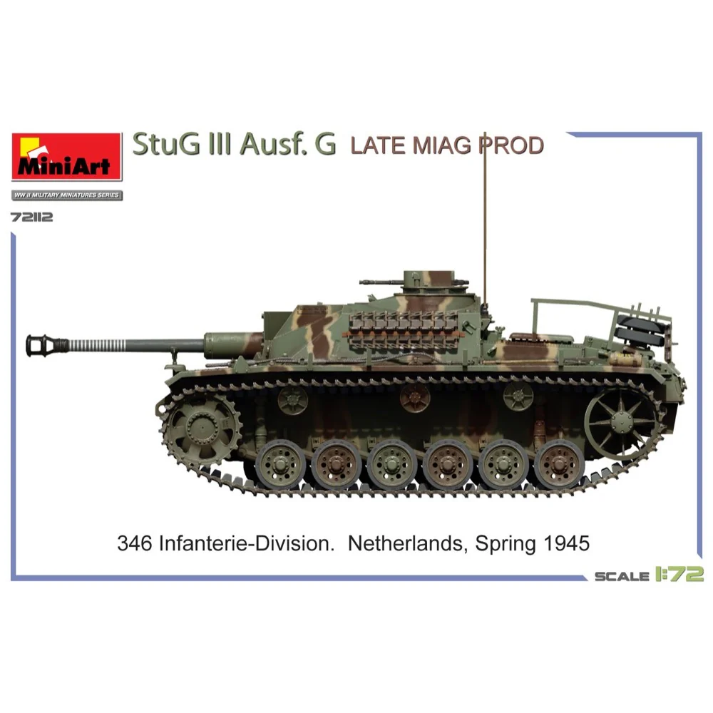 Miniart 72112 1/35 StuG III Ausf. G Late Miag Prod. - Image 3