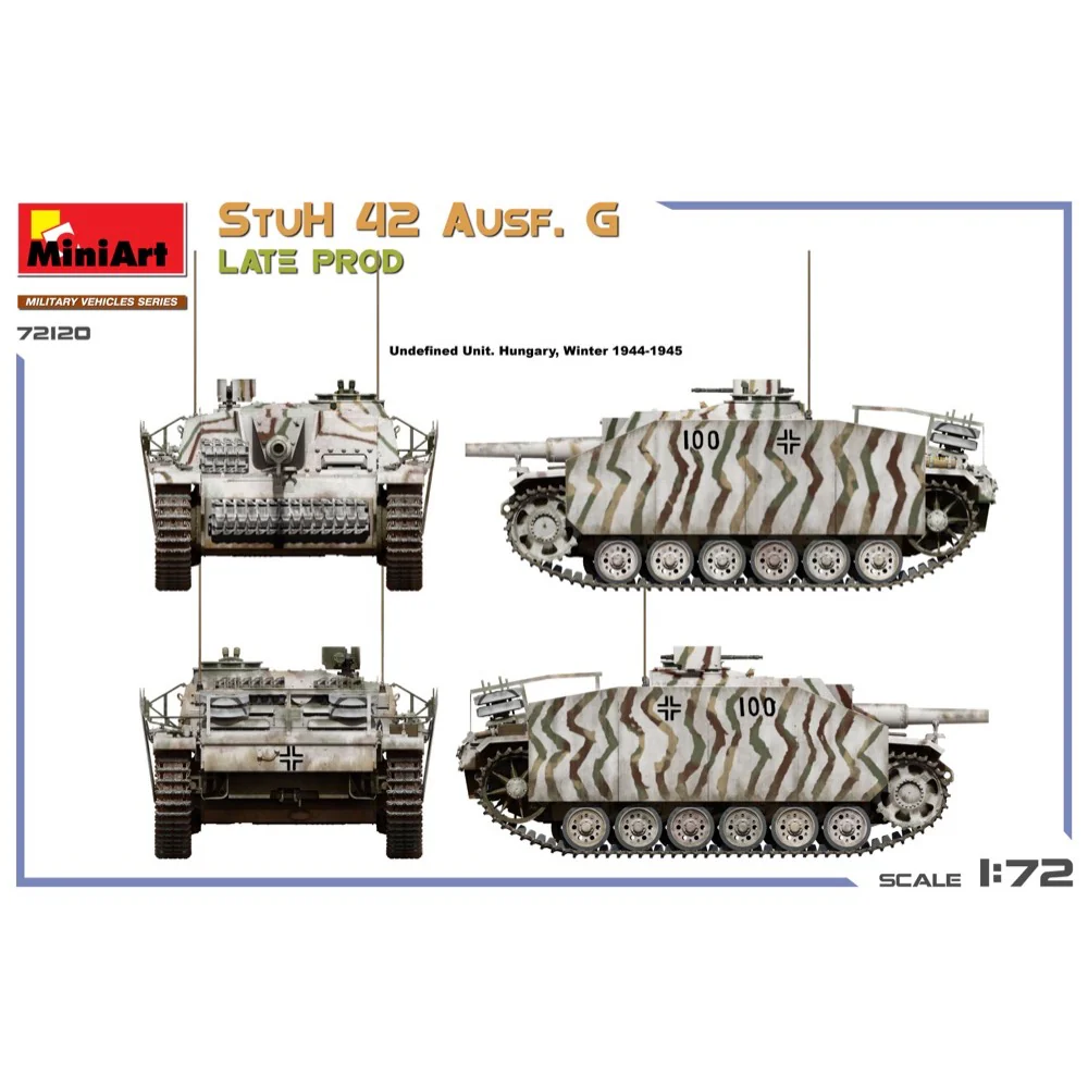 Miniart 72120 1/72 StuH 42 Ausf. G Late Production - Image 3