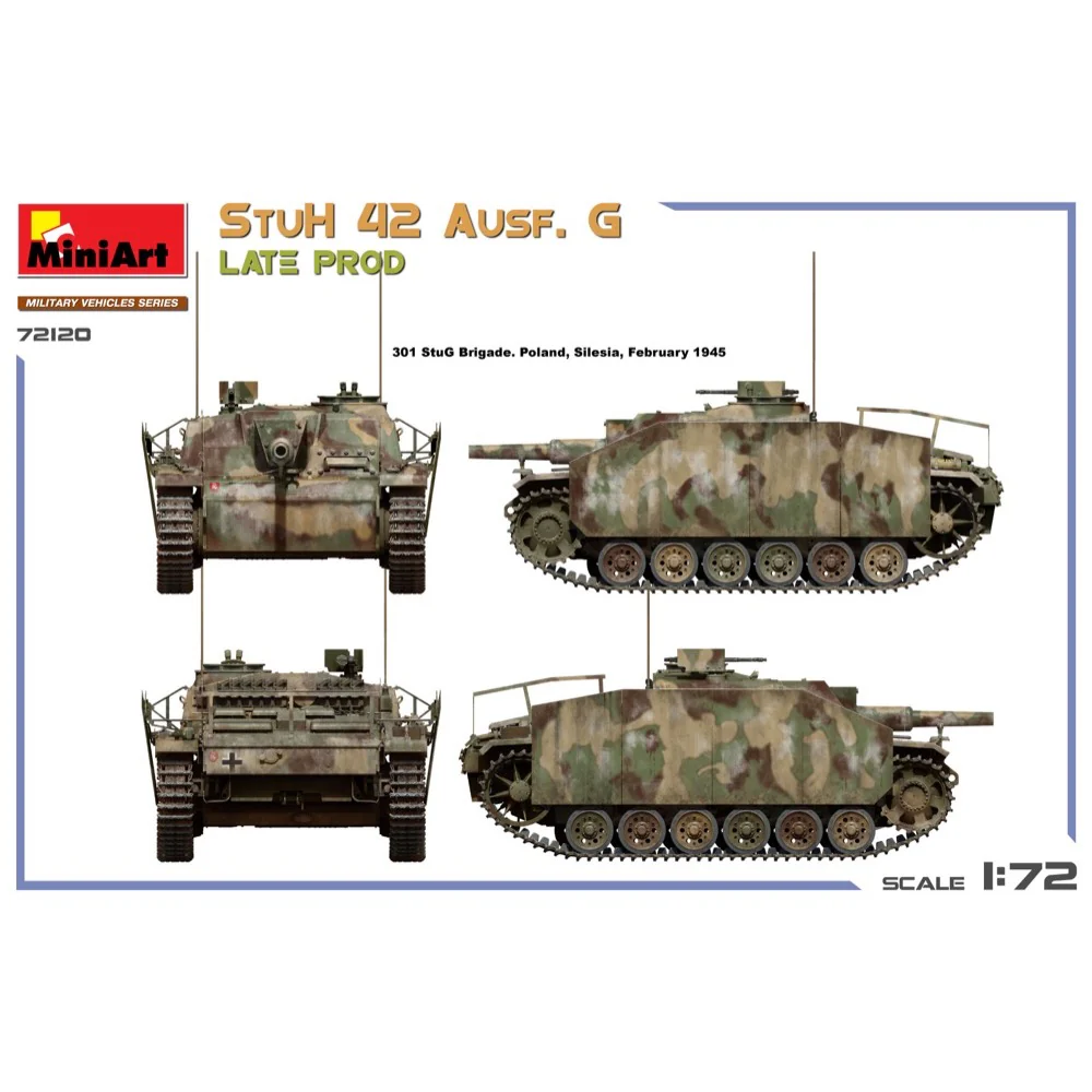 Miniart 72120 1/72 StuH 42 Ausf. G Late Production - Image 5