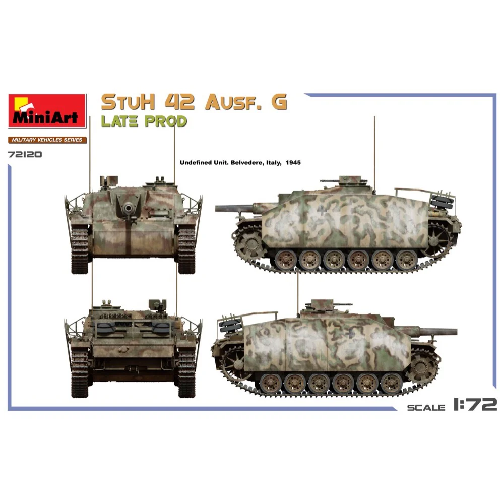 Miniart 72120 1/72 StuH 42 Ausf. G Late Production - Image 6