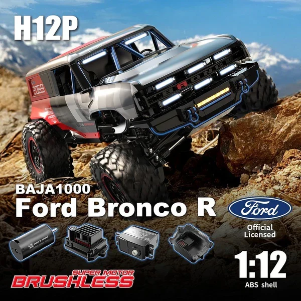 MJX 1/12 Hyper Go Ford Bronco R 4WD Brushless 2S RC Crawler - Image 2