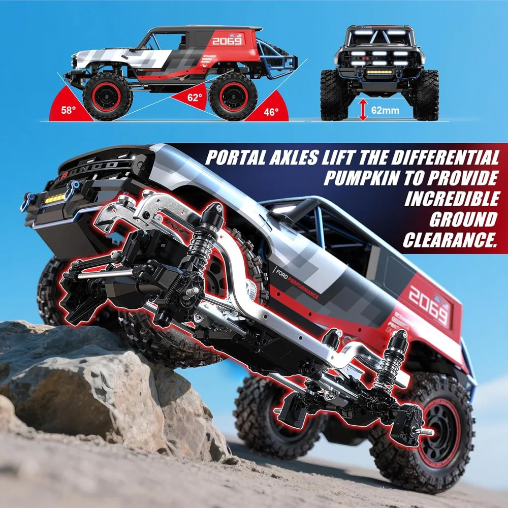 MJX 1/12 Hyper Go Ford Bronco R 4WD Brushless 2S RC Crawler - Image 4