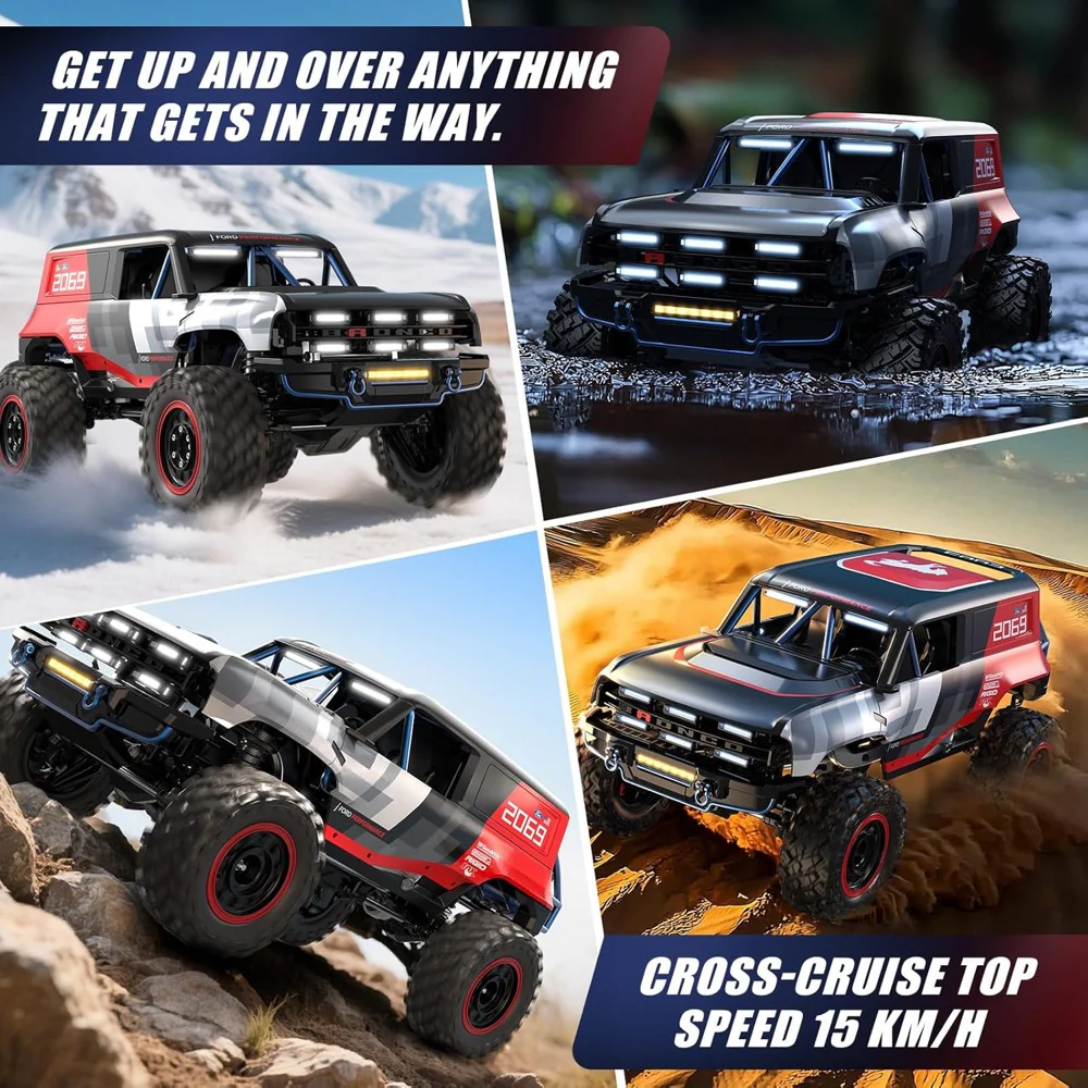 MJX 1/12 Hyper Go Ford Bronco R 4WD Brushless 2S RC Crawler - Image 7