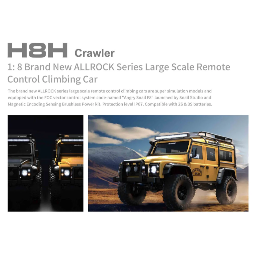 MJX 1/8 Allrock 4WD Brushless RC Crawler - Image 7