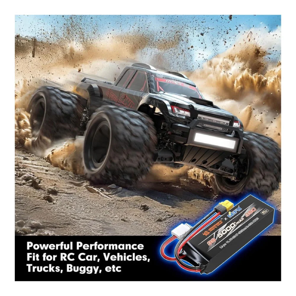 MJX B3S50P 11.1V 5000mAh 35C Angry Snail LiPo Battery 3S - Image 5