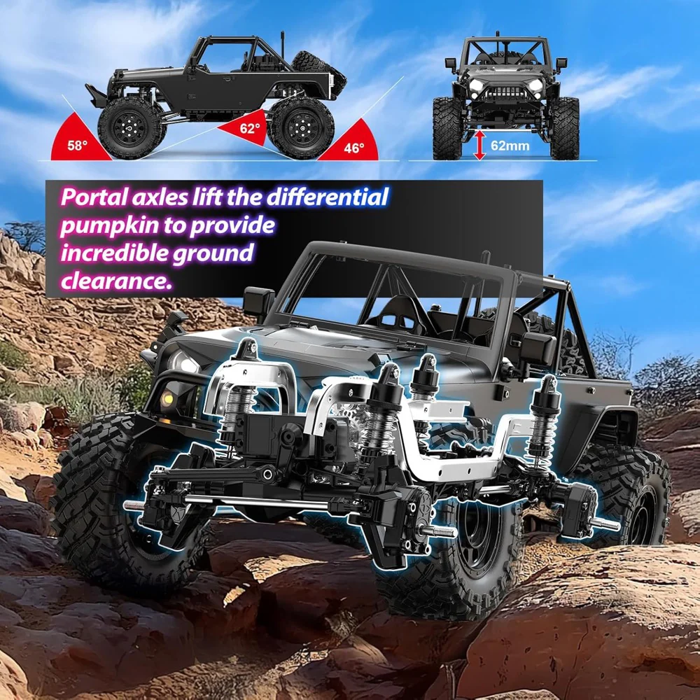 MJX H12Y 1/12 Hyper Go 4WD Off-road Brushless 2S RC Crawler - Image 4